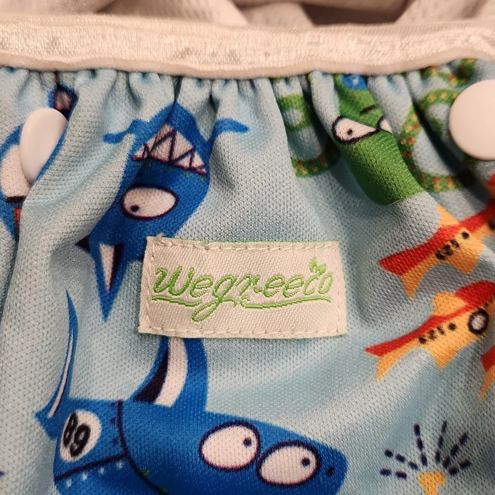Blue Kids Swim Diaper/ Reusable Diaper Linner